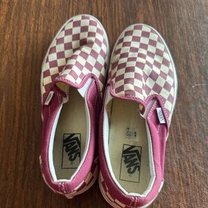 Vans Classic Slip-On - Port Royale Checkerboard Checker -Burgundy Red